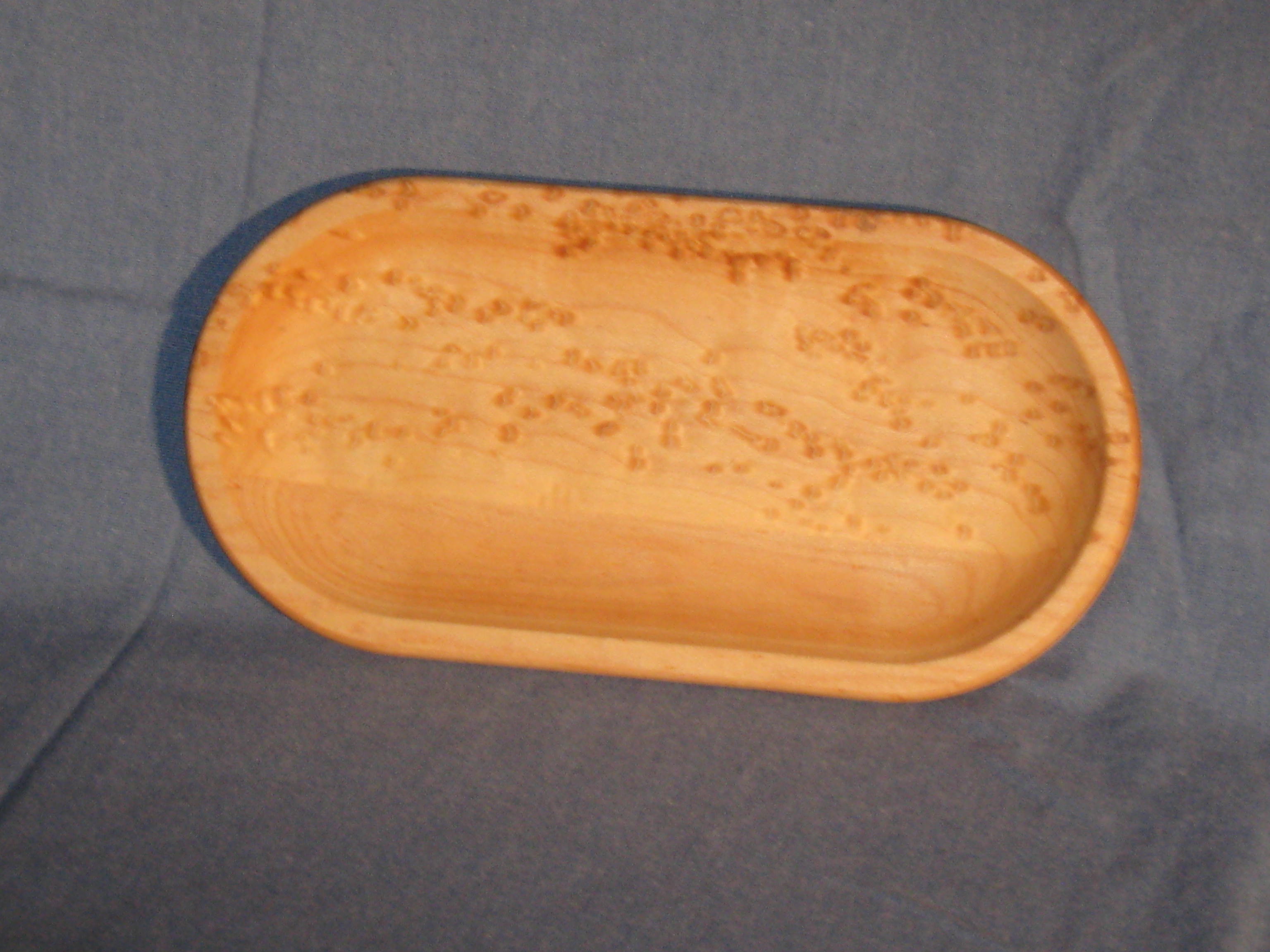 APPETIZER TRAY SMALL with oil finish - Click Image to Close